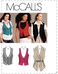 5887 MCCALLS LINED VESTS COLLARS OR NOT 3 LENGTHS PATTERN 6-14